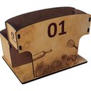 Ver imagem 1 de Porta Guardanapos e Sachês de Mesa Mdf Numerados 1 Ao 25 Zanline Madeira