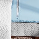 Ver imagem 2 de Porta Travesseiro Paris Percal 150 Fios 100% Algodão 70x50cm Matelado com Debrum:Azul Motorista