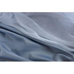 Cortina Gaze De Linho Forro Blackout 8,00x2,20m Sala E Quarto Cinza/Branco - 5