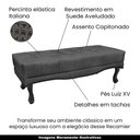 Ver imagem 3 de Recamier Decorativo 140cm Loewe Suede Pés de Madeira Cinza - Gran Belo