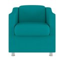 Ver imagem 4 de Kit 04 Cadeira Poltrona Tilla Recepção Hospital - V8 Decor:azul Turquesa