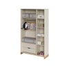 Quarto Bebê 3 Pçs Berço Cômoda Grande e Roupeiro Linha Cubo - Areaia/plátano - 9