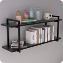 Ver imagem 1 de Prateleira Estilo Industrial P/ Quarto Parede GND PP 120cm