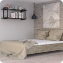 Ver imagem 2 de Prateleira Estilo Industrial P/ Quarto Parede GND PP 120cm