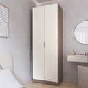 Ver imagem 1 de Guarda Roupa Planejado 100% MDF 2 Portas Orion CabeCasa MadeiraOriginals Marrom/Mocha/Linho