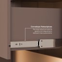 Ver imagem 7 de Guarda Roupa Planejado 100% MDF 2 Portas Orion CabeCasa MadeiraOriginals Marrom/Mocha/Linho