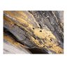 Quadro Abstrato Black and Gold Luxury - Tela Única - 150 x 100 cm - Preta - 2