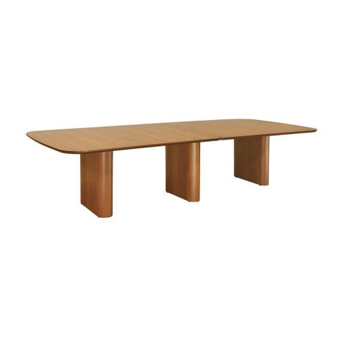 Mesa de Jantar Grand Mesa 12 Lugares Retangular MDF Laminado Amêndoa Decorise
