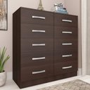 Ver imagem 1 de Cômoda para Quarto em MDP com 10 Gavetas 90cmx90cm