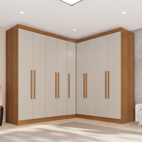 Guarda-Roupa de Canto Modulado 9 Portas 4 Gavetas França