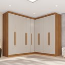 Ver imagem 1 de Guarda-Roupa de Canto Modulado 9 Portas 4 Gavetas França