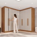 Ver imagem 7 de Guarda-Roupa de Canto Modulado 9 Portas 4 Gavetas França