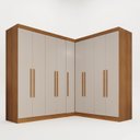 Ver imagem 2 de Guarda-Roupa de Canto Modulado 9 Portas 4 Gavetas França