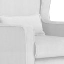 Ver imagem 5 de Poltrona C/ Puff Balanço Amamentação Aurora Suede Branco - Lm Decor