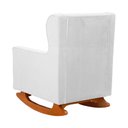 Ver imagem 6 de Poltrona C/ Puff Balanço Amamentação Aurora Suede Branco - Lm Decor