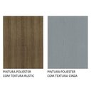 Ver imagem 6 de Guarda-roupa Casal 3 Portas de Correr com Espelho 2 Gavetas Rustic/cinza Sublime Madesa Rustic/cinza