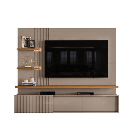 Home Theater Atena para Tv de até 65 Polegadas - Fendi / Naturale - Madetec
