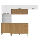 Ver imagem 1 de Cozinha 4 Pecas Urbane 260 Cm Freijo Supremo Cp Ripado Freijo Ktp