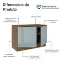 Ver imagem 3 de Balcão de Cozinha 120 cm 2 Portas Rustic/Cinza Lux Madesa