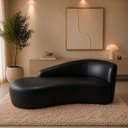 Ver imagem 1 de Divã Charlote 160cm Braço Esquerdo Corino Modena Preto