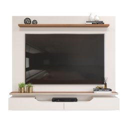 Painel para Tv até 60 Polegadas 2 Portas Levi Off White/freijó - Dj Móveis - 3