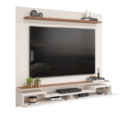 Painel para Tv até 60 Polegadas 2 Portas Levi Off White/freijó - Dj Móveis - 7