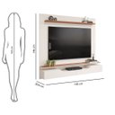 Ver mais imagens de Painel para Tv até 60 Polegadas com 2 Portas Dj Moveis Levi Off Freijó