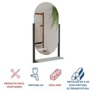 Ver imagem 5 de Espelheira para Banheiro com 1 Prateleira Estrutura em Aço Bogotá Verde/Pistache