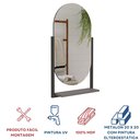 Ver imagem 5 de Espelheira para Banheiro 1 Prateleira Estrutura em Aço Bogotá 