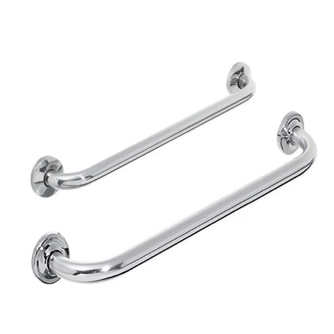 Alça Apoio Banheiro Barra Inox Kit 2 Und 40 cm e 50 cm Idoso Cadeirante Deficiente Acessibilidade