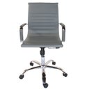 Ver imagem 1 de Cadeira Diretor Charles Eames Esteirinha Couro Pu 11d: Cinza