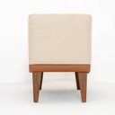 Ver mais imagens de Sofá 2 Lugares e 2 Puffs em Linho Boreal com Mola Ensacada CabeCasa MadeiraOriginals