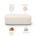 Ver imagem 2 de Puff Recamier Paris 160 Cm Estofado para Quarto Queen Linho Premium - Clique Chique