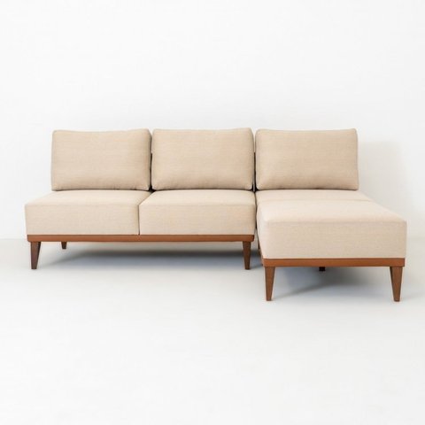 Sofá 2 Lugares e 1 Chaise Boreal CabeCasa MadeiraOriginals