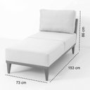 Ver mais imagens de Sofá 2 Lugares e 1 Chaise Boreal CabeCasa MadeiraOriginals