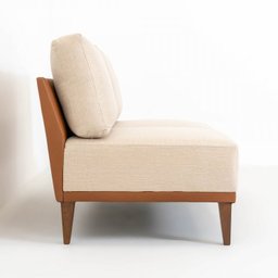 Sofá 2 Lugares 1 Chaise e 1 Puff Boreal CabeCasa MadeiraMadeira - 9