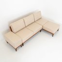 Ver imagem 3 de Sofá 2 Lugares 1 Chaise e 1 Puff Boreal CabeCasa MadeiraOriginals