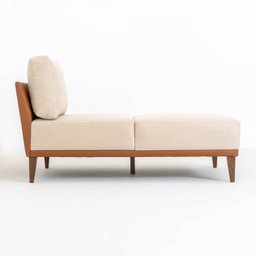 Sofá 2 Lugares 1 Chaise e 1 Puff Boreal CabeCasa MadeiraMadeira - 8