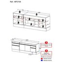 Ver imagem 4 de Kit 2 Balcões Com Rodapé Gabinete Pia E Cooktop Preto