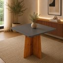 Ver imagem 1 de Mesa de Jantar 4 Lugares Quadrada Tampo de MDF Tulipa