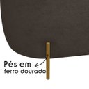 Ver imagem 3 de Puff Decorativo Banqueta Orgânico Feijão Curvo Maitê 138cm Bouclê:marrom