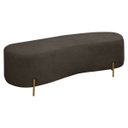 Ver imagem 1 de Puff Decorativo Banqueta Orgânico Feijão Curvo Maitê 138cm Bouclê:marrom