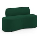 Ver imagem 2 de Sofá Compacto Moderno Orgânico Sora 100cm Suede Verde - Desk Design