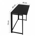 Ver imagem 4 de Escrivaninha Mesa Escritório Dobrável 80CMX45CM Link Tb 80cm Preto