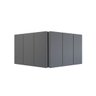 Cabeceira Cama de Casal Queen 1.60 Lisa - Gt Magazine:cinza - 1