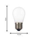 Ver imagem 2 de Lâmpada Filamento De Led Poptem G45 Bivolt Leitosa Decorativa