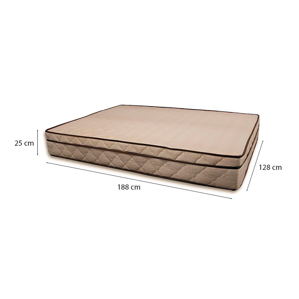 Cama Box Viúva 128 Tecido Sintético Preto com Colchão Polônia Bello Box - D28 65x128x188 - 2