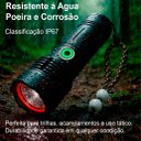Ver imagem 4 de Lanterna Led Recarregável Potente 2km Longo Alcance Zoom Focal 3 Modo Resistente Água Power Bank