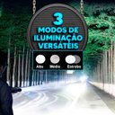 Ver imagem 6 de Lanterna Led Recarregável Potente 2km Longo Alcance Zoom Focal 3 Modo Resistente Água Power Bank