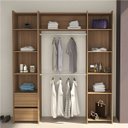 Ver imagem 5 de 12 Suporte Cabideiro Tubo Oblongo Oval Armário Guarda Roupa e Closet - Prata